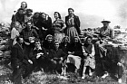 1950-е - 1960-е годы: М.Т. Белявский со студентами во время учебно-ознакомительной поездки