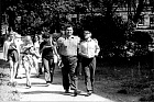 1970-е годы: В.И. Моряков и неизв. во время поездки